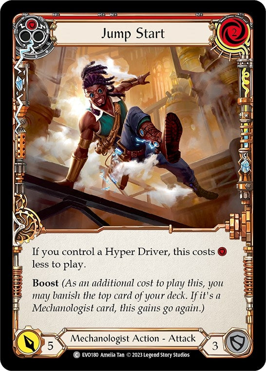 Image for Jump Start (Red) (Bright Lights) (EVO180) - Flesh and Blood TCG