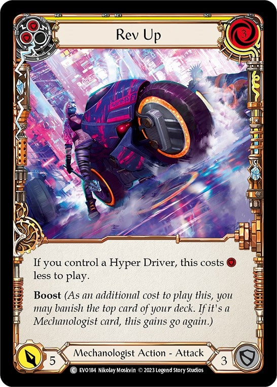 Image for Rev Up (Yellow) (Bright Lights) (EVO184) - Flesh and Blood TCG