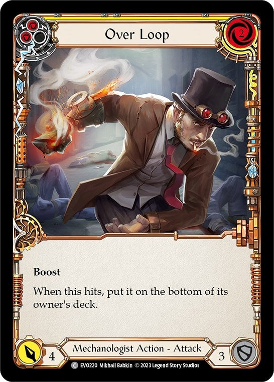 Image for Over Loop (Yellow) (Bright Lights) (EVO220) - Flesh and Blood TCG
