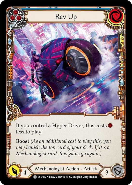 Image for Rev Up (Blue) (Bright Lights) (EVO185) - Flesh and Blood TCG