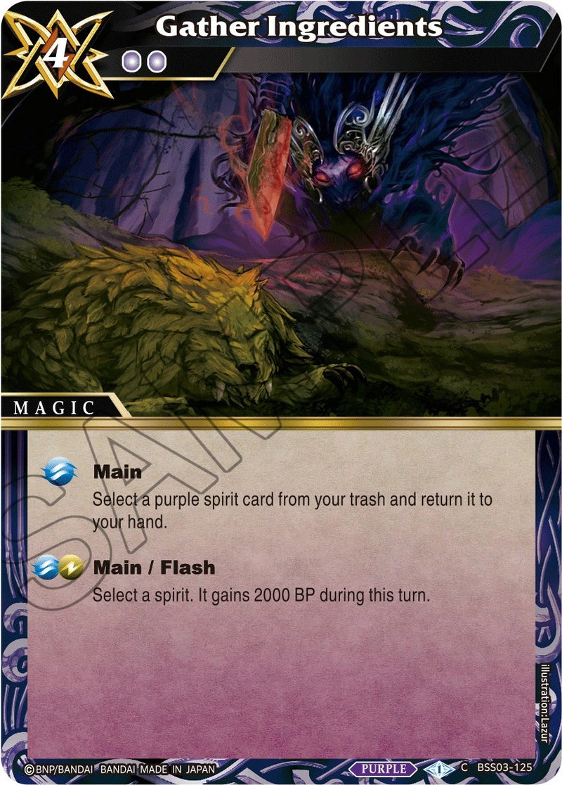 Image for Gather Ingredients (Aquatic Invaders) (BSS03-125) - Battle Spirits Saga