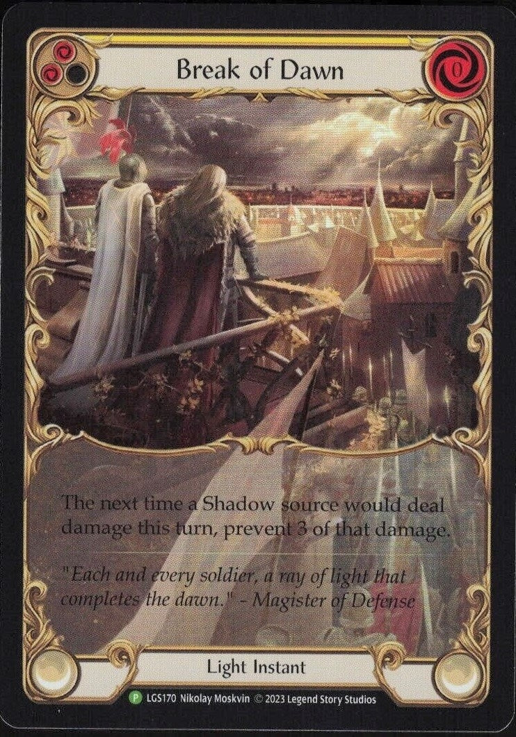 Image for Break of Dawn (Yellow) - LGS170 (Flesh and Blood: Promo Cards) (LGS170) - Flesh and Blood TCG