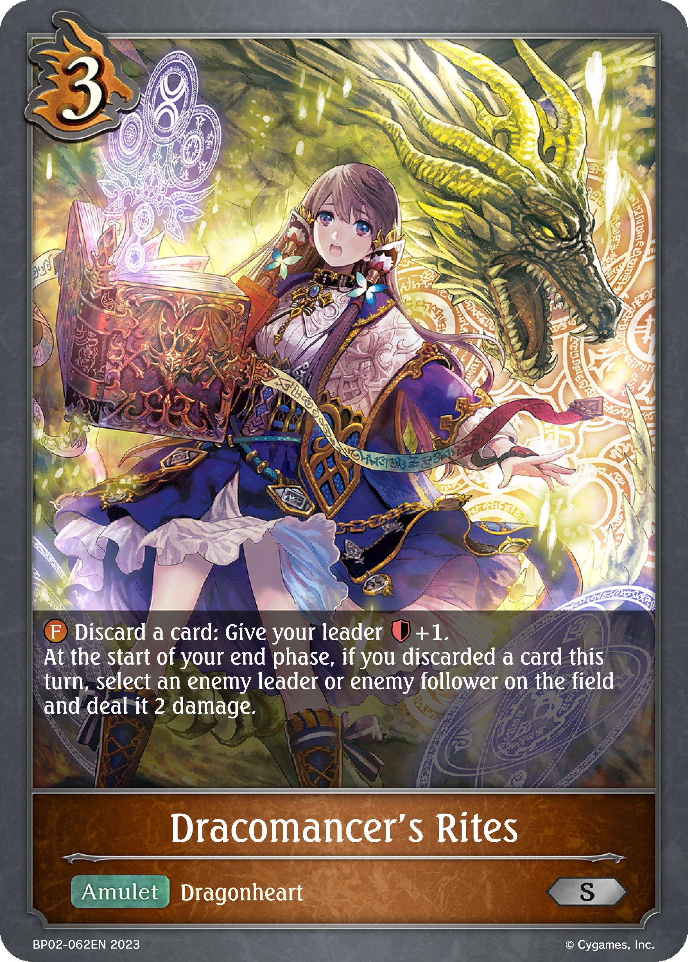 Image for Dracomancer's Rites (BP02: Reign of Bahamut) (BP02-062EN) - Shadowverse: Evolve