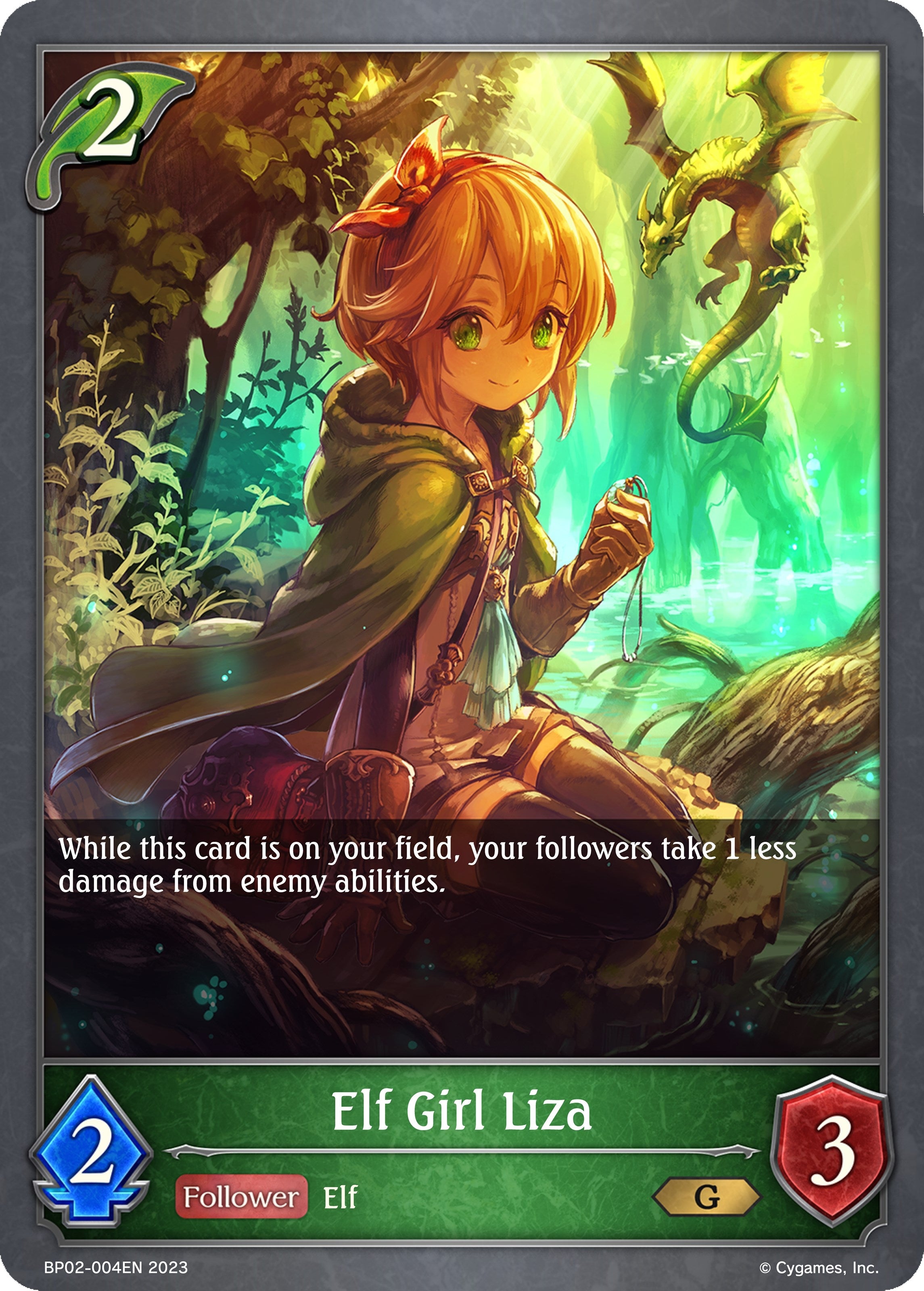 Image for Elf Girl Liza (BP02: Reign of Bahamut) (BP02-004EN) - Shadowverse: Evolve