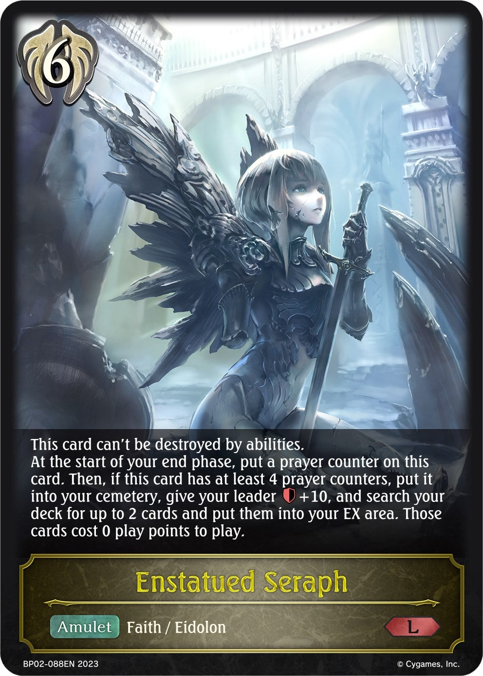 Image for Enstatued Seraph (BP02: Reign of Bahamut) (BP02-088EN) - Shadowverse: Evolve