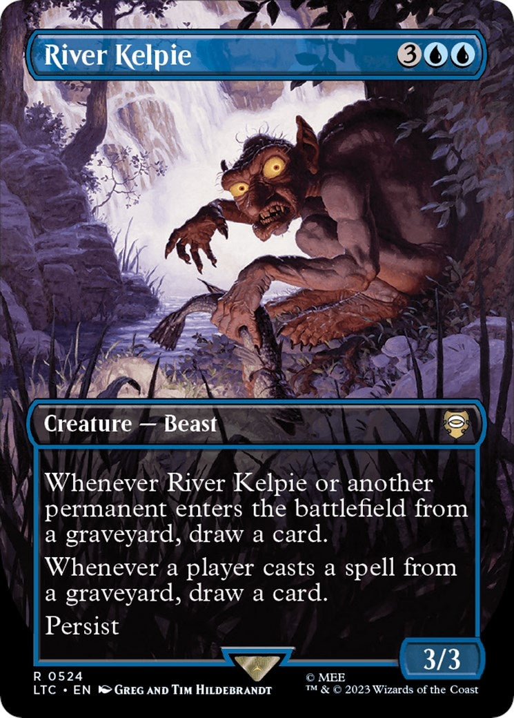 Image for River Kelpie (Borderless) (Commander: The Lord of the Rings: Tales of Middle-earth) (524) - Magic: The Gathering
