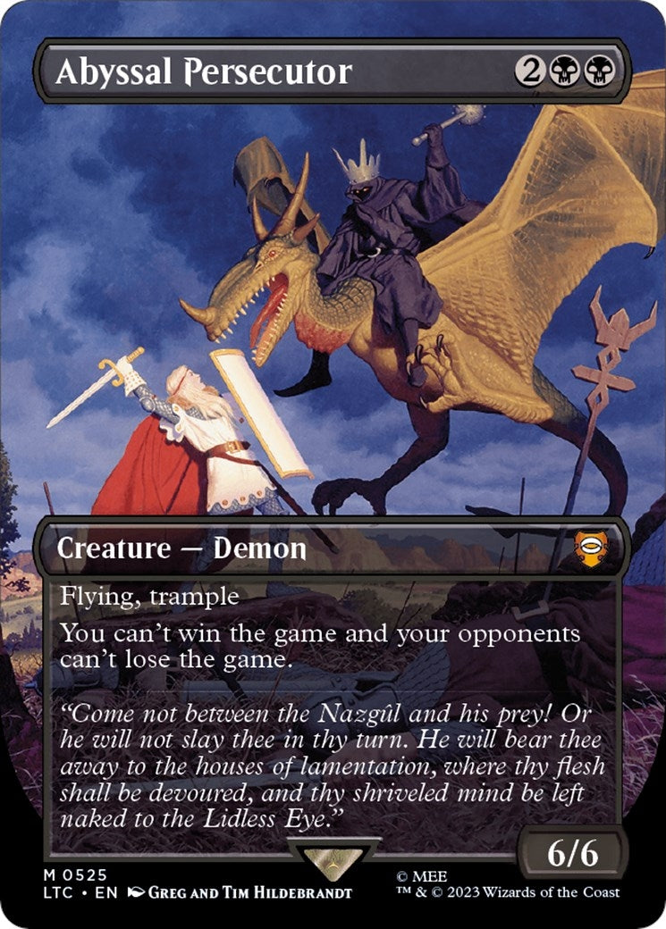 Image for Abyssal Persecutor (Borderless) (Commander: The Lord of the Rings: Tales of Middle-earth) (525) - Magic: The Gathering