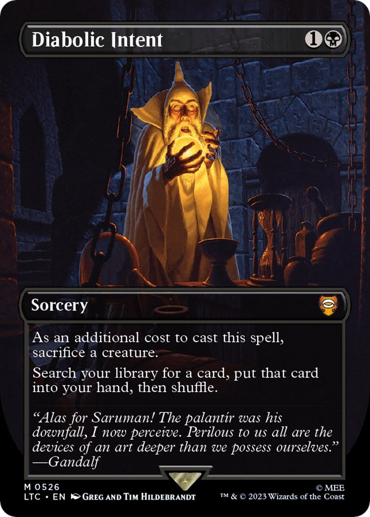 Image for Diabolic Intent (Borderless) (Commander: The Lord of the Rings: Tales of Middle-earth) (526) - Magic: The Gathering