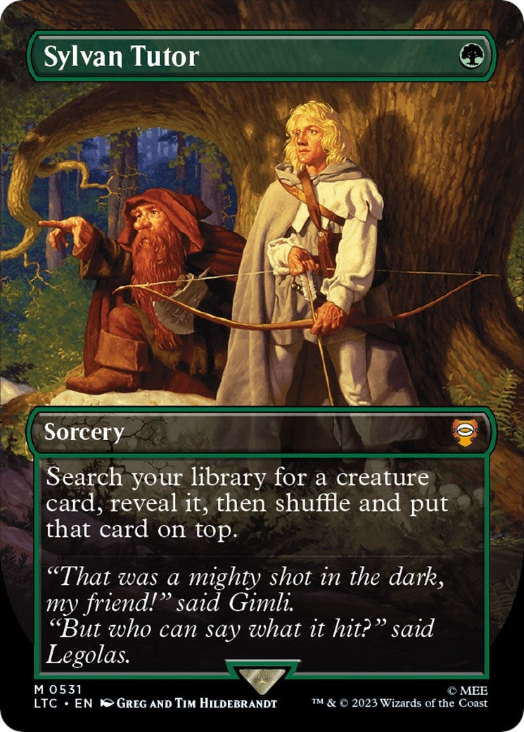 Image for Sylvan Tutor (Borderless) (Commander: The Lord of the Rings: Tales of Middle-earth) (531) - Magic: The Gathering