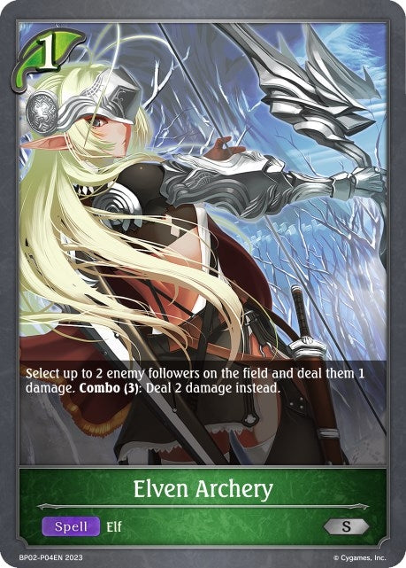 Image for Elven Archery - P04EN (Foil) (BP02: Reign of Bahamut) (BP02-P04EN) - Shadowverse: Evolve