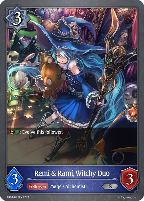 Image for Remi & Rami, Witchy Duo - P12EN (Foil) (BP02: Reign of Bahamut) (BP02-P12EN) - Shadowverse: Evolve