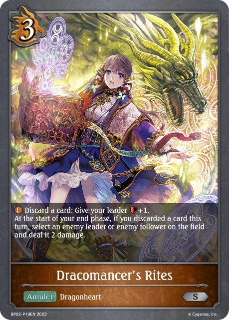 Image for Dracomancer's Rites - P19 (Foil) (BP02: Reign of Bahamut) (BP02-P19EN) - Shadowverse: Evolve