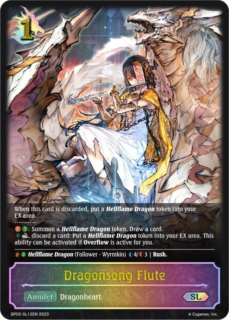 Image for Dragonsong Flute (SL) (BP02: Reign of Bahamut) (BP02-SL12EN) - Shadowverse: Evolve
