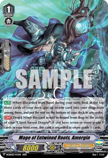 Image for Mage of Entwined Roots, Amergin (Bushiroad Event Cards) (BCS2023/VGV01) - Cardfight Vanguard