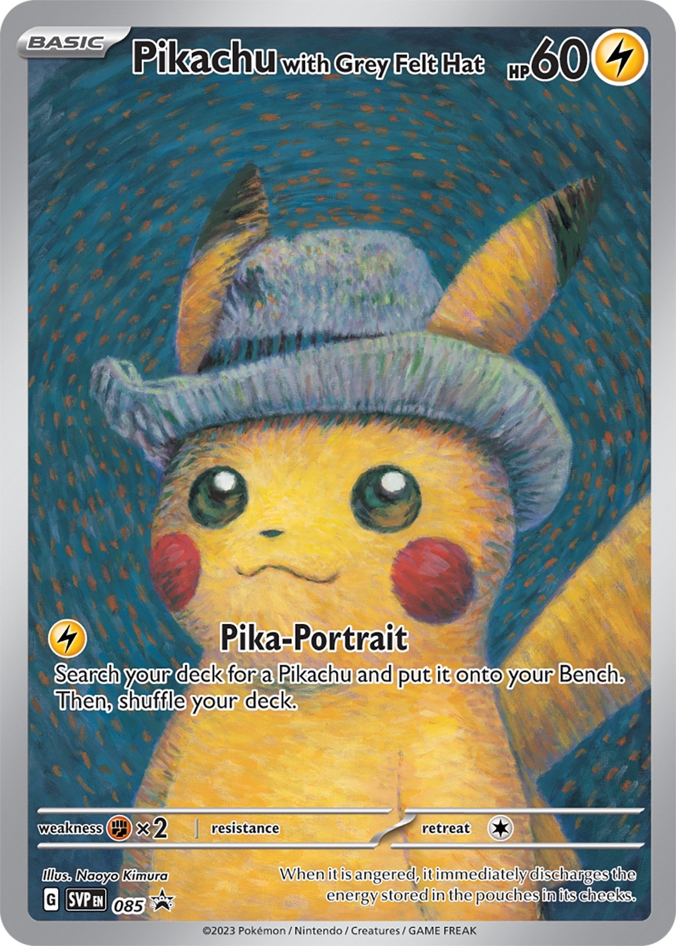 Image for Pikachu with Grey Felt Hat (SV: Scarlet & Violet Promo Cards) (085) - Pokemon