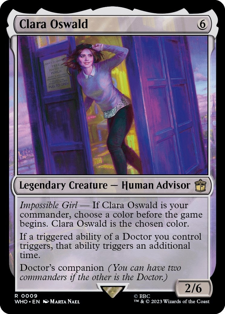 Image for Clara Oswald (Universes Beyond: Doctor Who) (9) - Magic: The Gathering