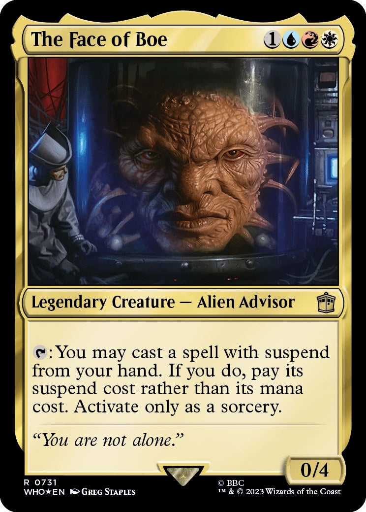 Image for The Face of Boe (Surge Foil) (Universes Beyond: Doctor Who) (731) - Magic: The Gathering