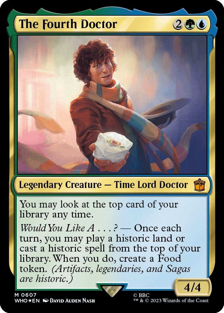 Image for The Fourth Doctor (Surge Foil) (Universes Beyond: Doctor Who) (607) - Magic: The Gathering
