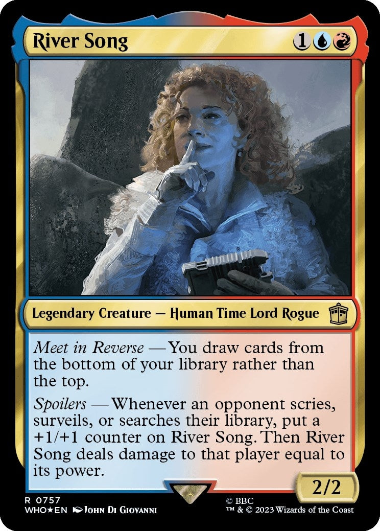 Image for River Song (Surge Foil) (Universes Beyond: Doctor Who) (757) - Magic: The Gathering