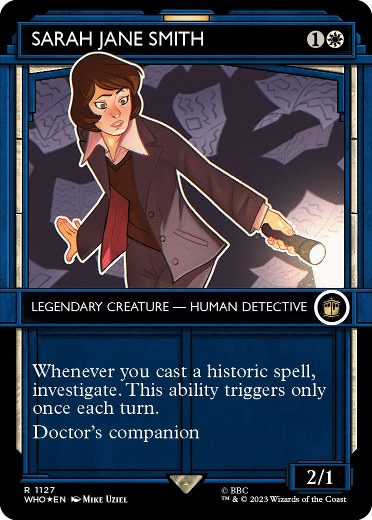 Image for Sarah Jane Smith (Showcase) (Surge Foil) (Universes Beyond: Doctor Who) (1127) - Magic: The Gathering