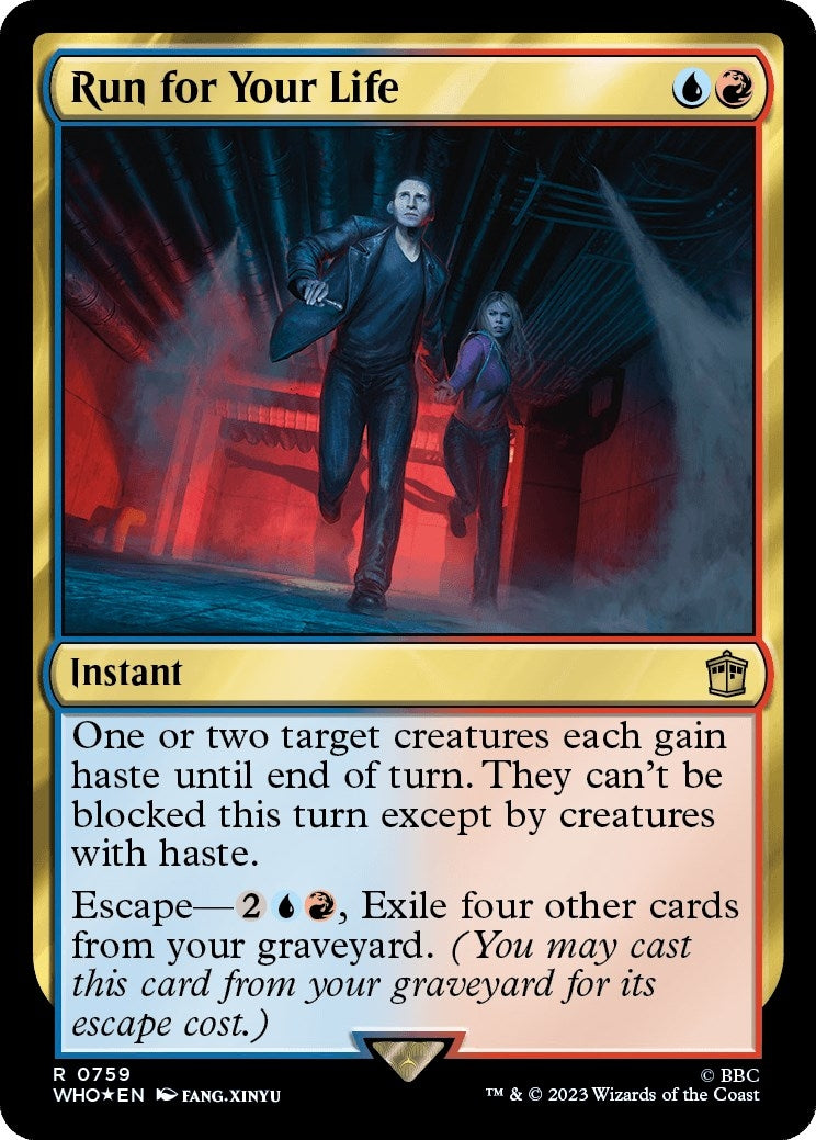 Image for Run for Your Life (Surge Foil) (Universes Beyond: Doctor Who) (759) - Magic: The Gathering