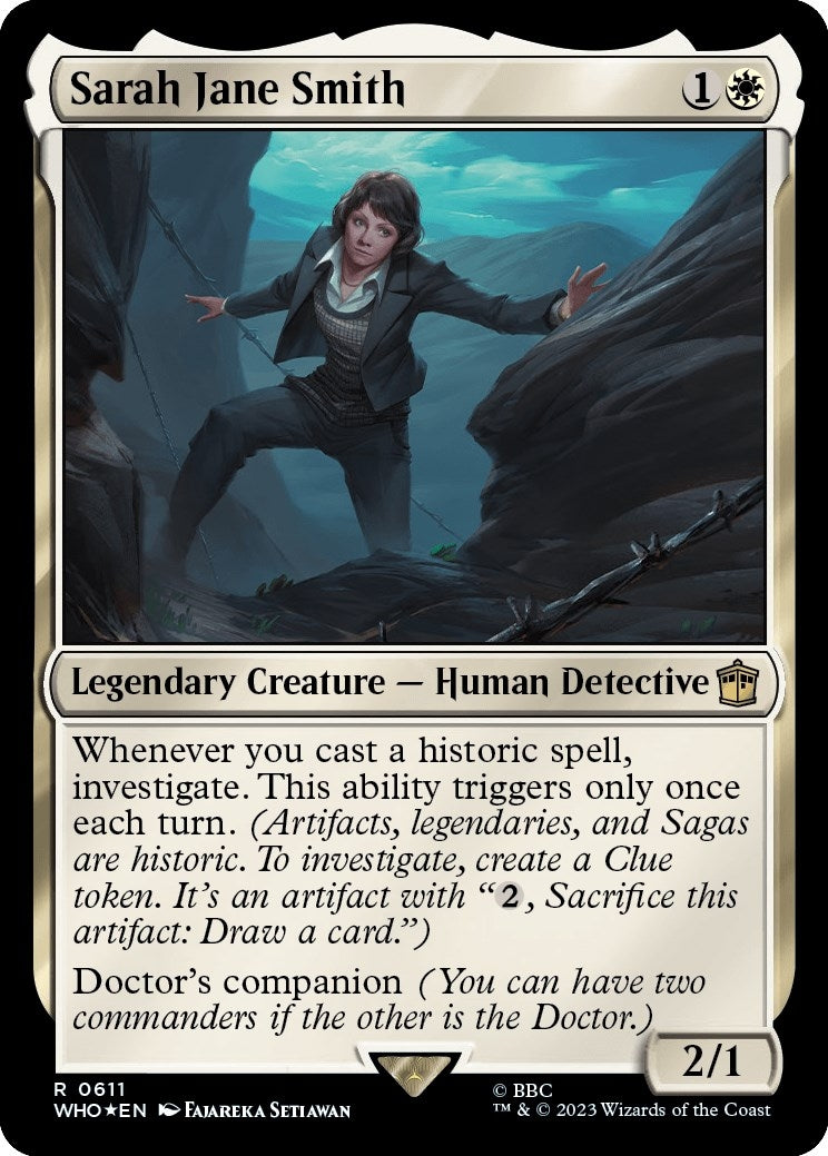Image for Sarah Jane Smith (Surge Foil) (Universes Beyond: Doctor Who) (611) - Magic: The Gathering