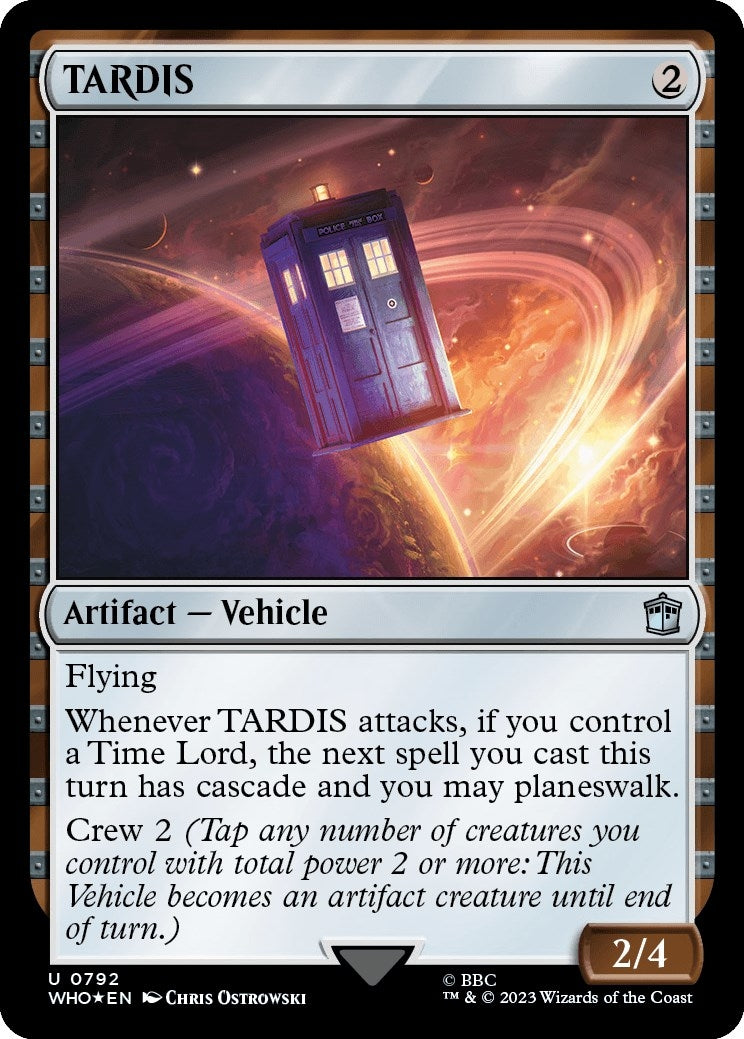 Image for TARDIS (Surge Foil) (Universes Beyond: Doctor Who) (792) - Magic: The Gathering