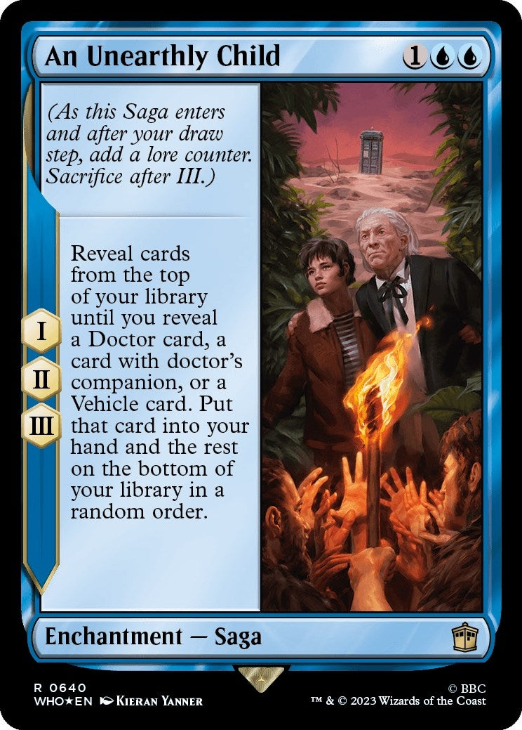 Image for An Unearthly Child (Surge Foil) (Universes Beyond: Doctor Who) (640) - Magic: The Gathering