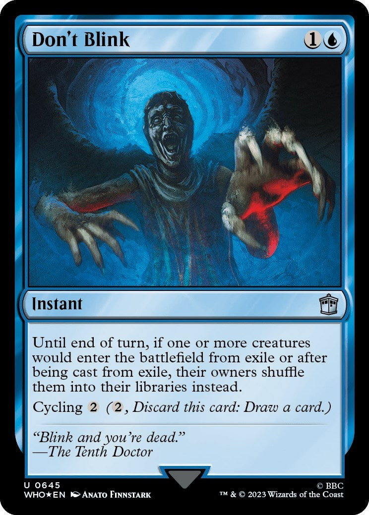 Image for Don't Blink (Surge Foil) (Universes Beyond: Doctor Who) (645) - Magic: The Gathering