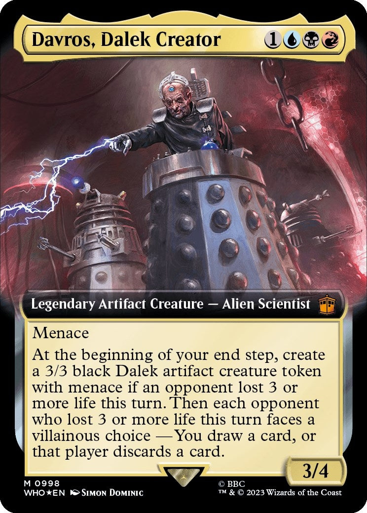 Image for Davros, Dalek Creator (Extended Art) (Surge Foil) (Universes Beyond: Doctor Who) (998) - Magic: The Gathering