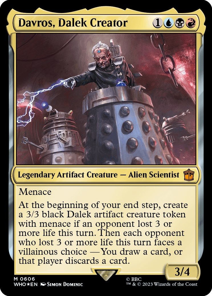 Image for Davros, Dalek Creator (Surge Foil) (Universes Beyond: Doctor Who) (606) - Magic: The Gathering