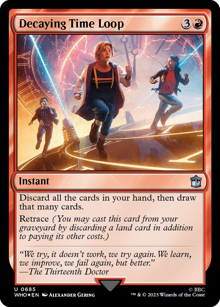 Image for Decaying Time Loop (Surge Foil) (Universes Beyond: Doctor Who) (685) - Magic: The Gathering
