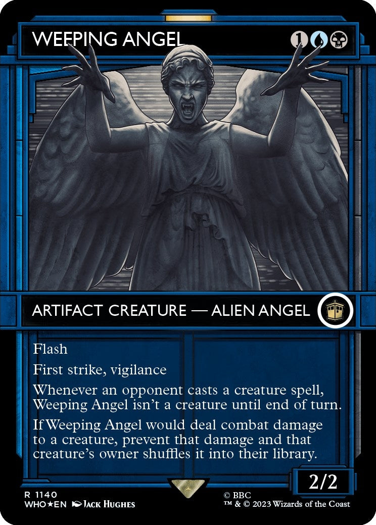 Image for Weeping Angel (Showcase) (Surge Foil) (Universes Beyond: Doctor Who) (1140) - Magic: The Gathering