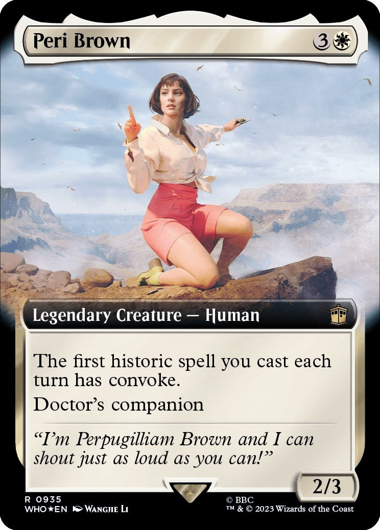 Image for Peri Brown (Extended Art) (Surge Foil) (Universes Beyond: Doctor Who) (935) - Magic: The Gathering