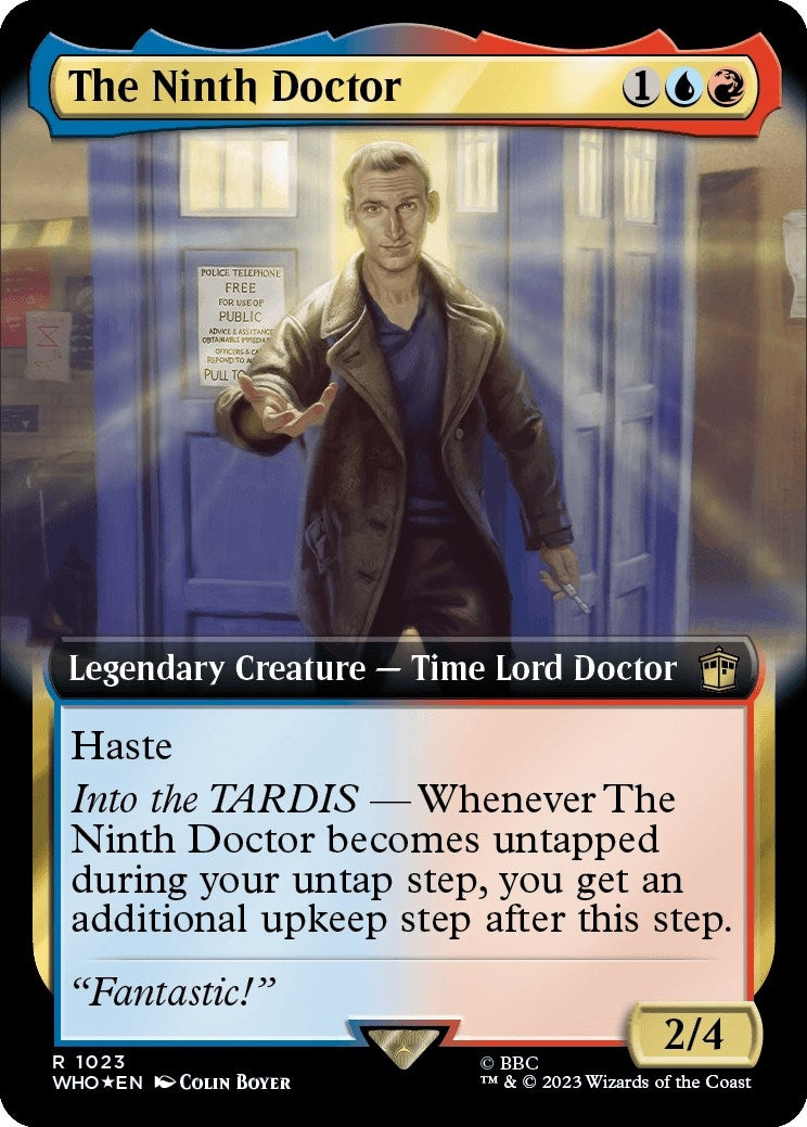 Image for The Ninth Doctor (Extended Art) (Surge Foil) (Universes Beyond: Doctor Who) (1023) - Magic: The Gathering