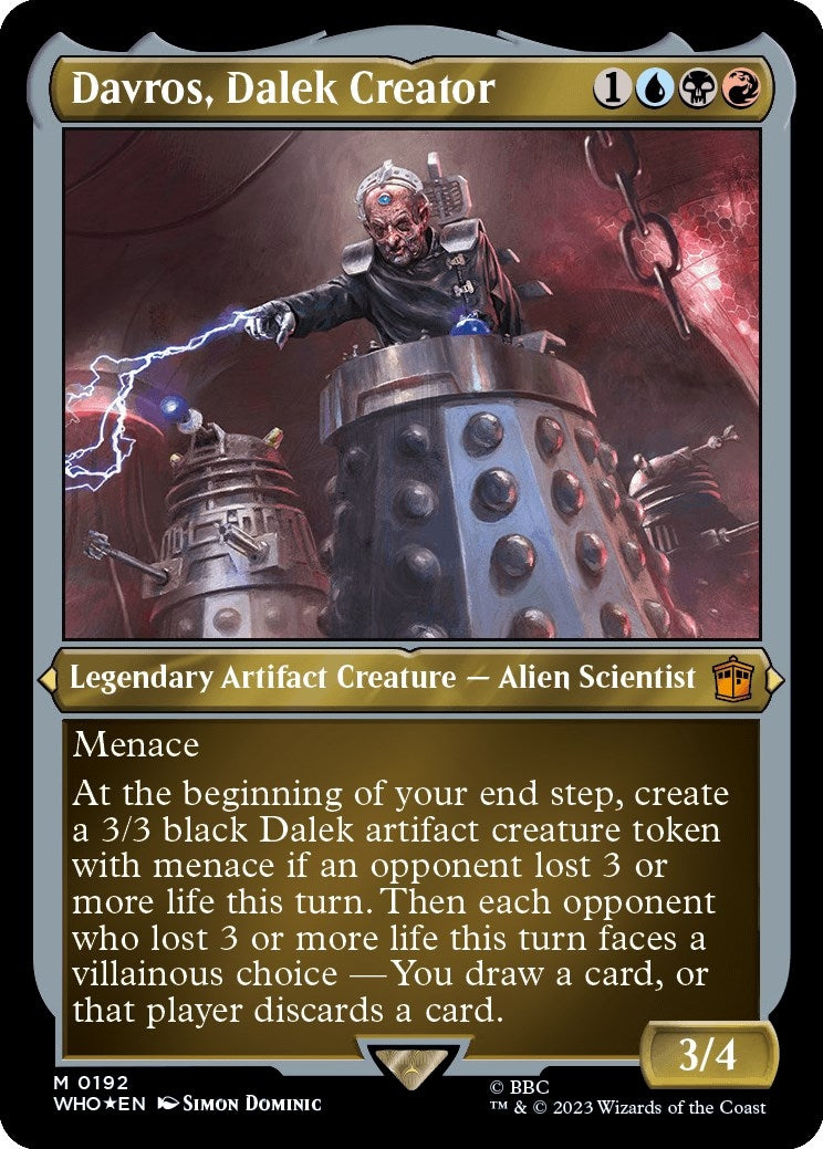 Image for Davros, Dalek Creator (Display Commander) - Thick Stock (Universes Beyond: Doctor Who) (192) - Magic: The Gathering