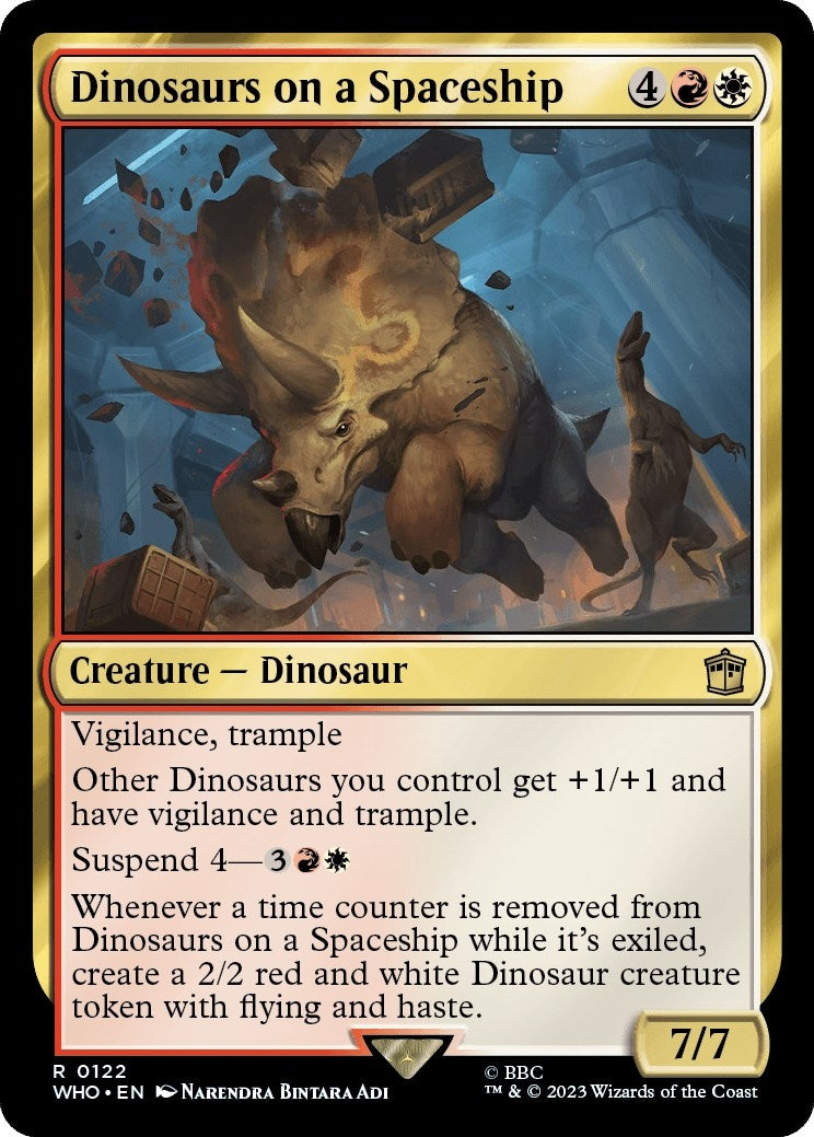 Image for Dinosaurs on a Spaceship (Universes Beyond: Doctor Who) (122) - Magic: The Gathering