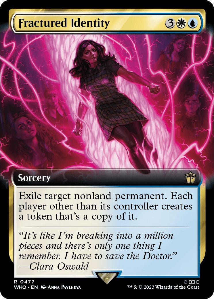 Image for Fractured Identity (Extended Art) (Universes Beyond: Doctor Who) (477) - Magic: The Gathering