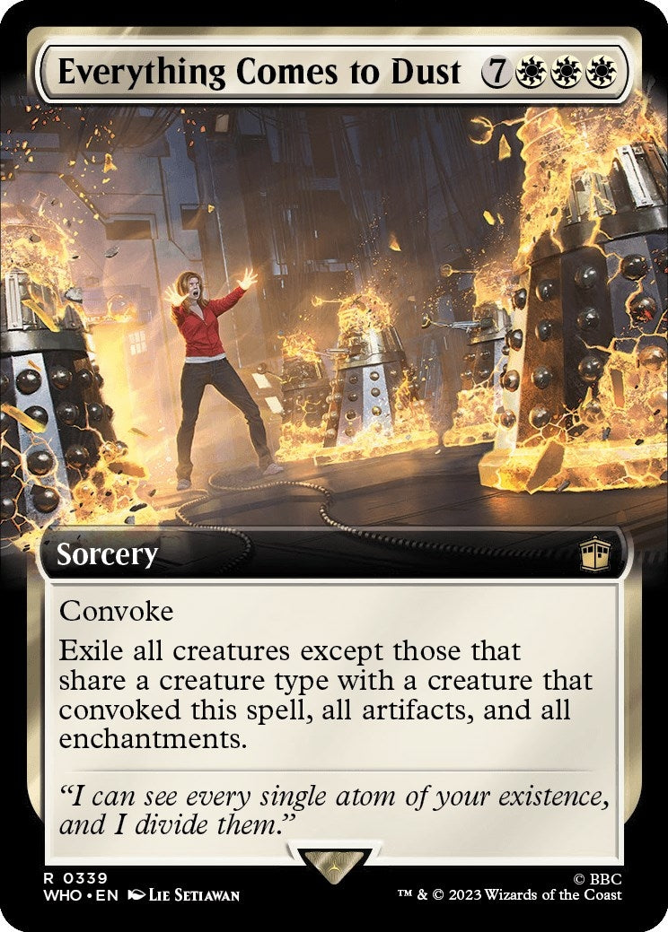 Image for Everything Comes to Dust (Extended Art) (Universes Beyond: Doctor Who) (339) - Magic: The Gathering
