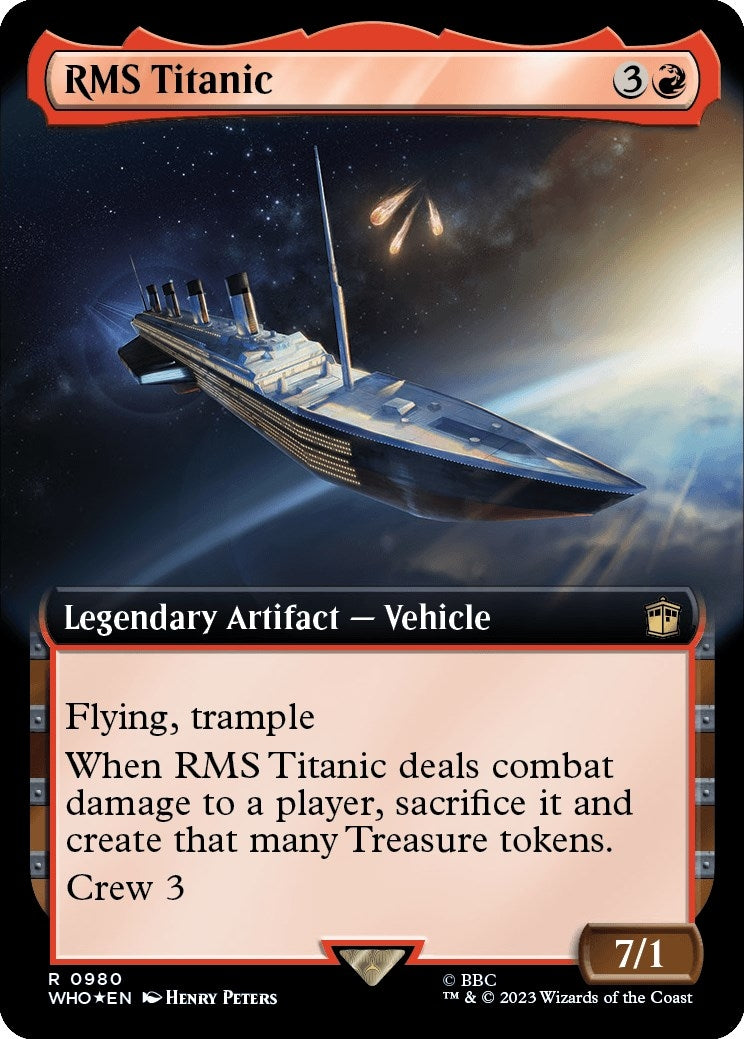 Image for RMS Titanic (Extended Art) (Surge Foil) (Universes Beyond: Doctor Who) (980) - Magic: The Gathering