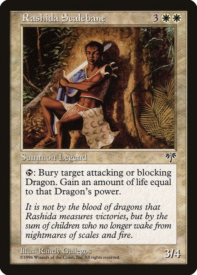 Image for Rashida Scalebane (Mirage) - Magic: The Gathering