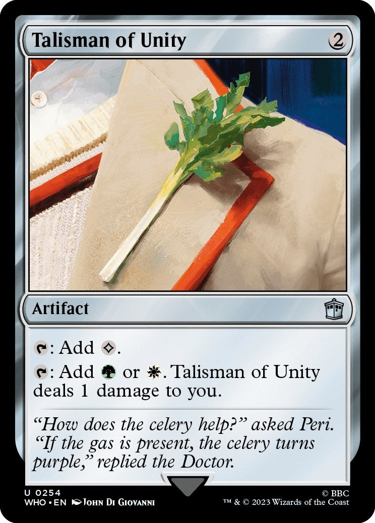 Image for Talisman of Unity (Universes Beyond: Doctor Who) (254) - Magic: The Gathering