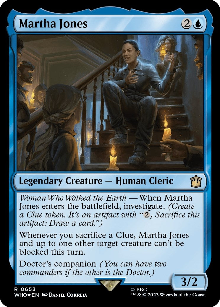 Image for Martha Jones (Surge Foil) (Universes Beyond: Doctor Who) (653) - Magic: The Gathering