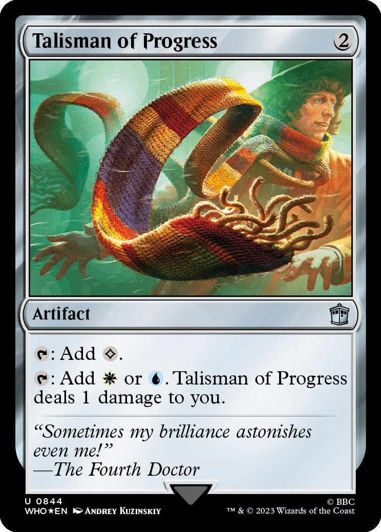 Image for Talisman of Progress (Surge Foil) (Universes Beyond: Doctor Who) (844) - Magic: The Gathering