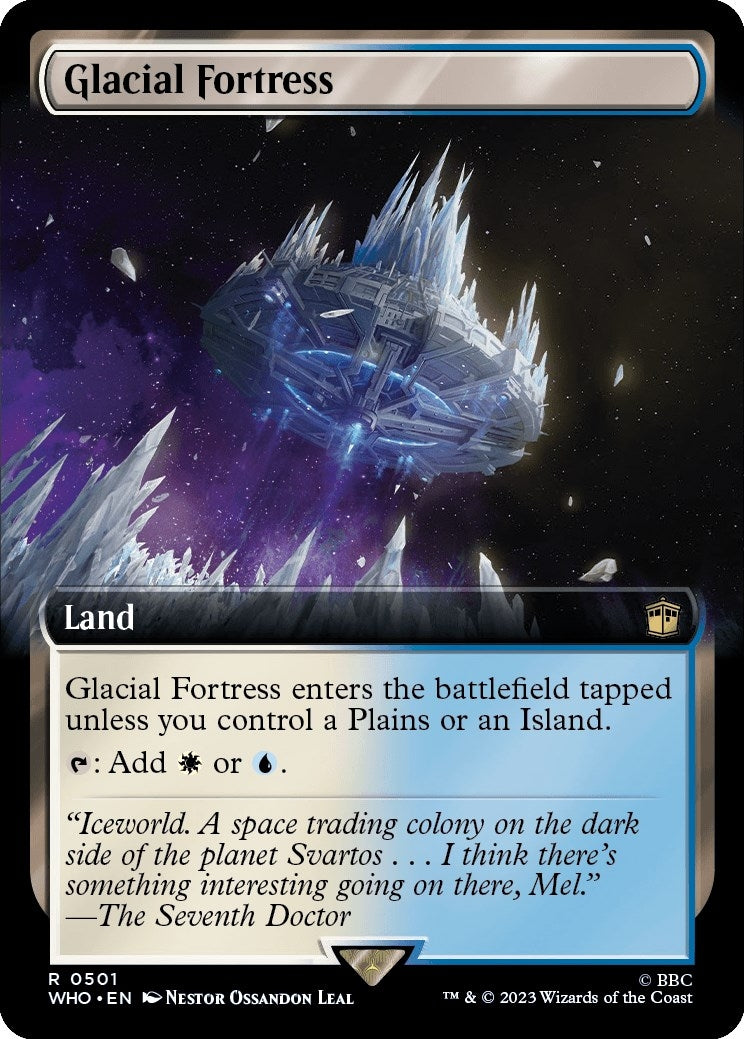 Image for Glacial Fortress (Extended Art) (Universes Beyond: Doctor Who) (501) - Magic: The Gathering