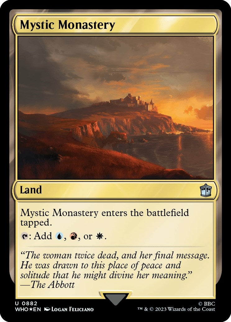 Image for Mystic Monastery (Surge Foil) (Universes Beyond: Doctor Who) (882) - Magic: The Gathering