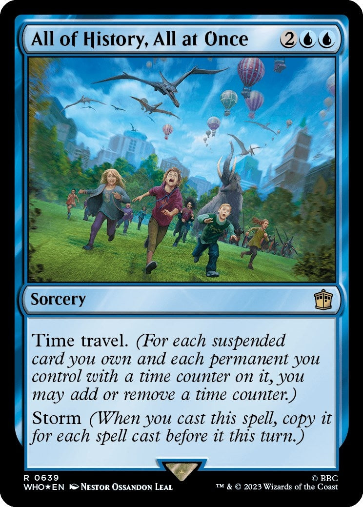 Image for All of History, All at Once (Surge Foil) (Universes Beyond: Doctor Who) (639) - Magic: The Gathering