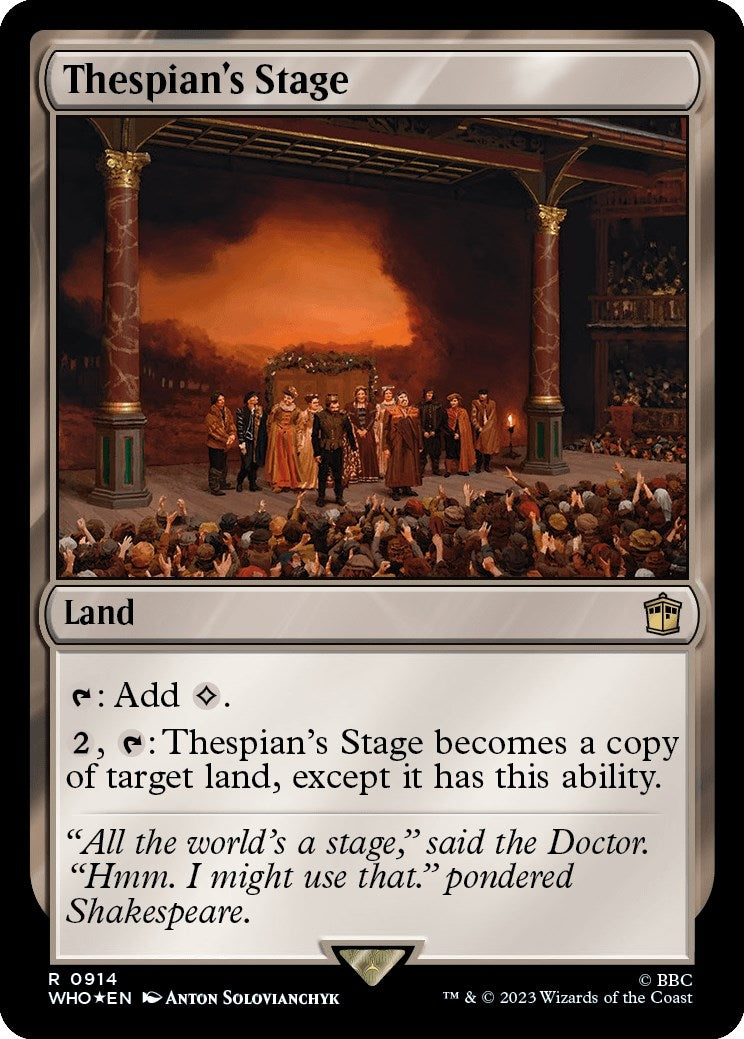 Image for Thespian's Stage (Surge Foil) (Universes Beyond: Doctor Who) (914) - Magic: The Gathering