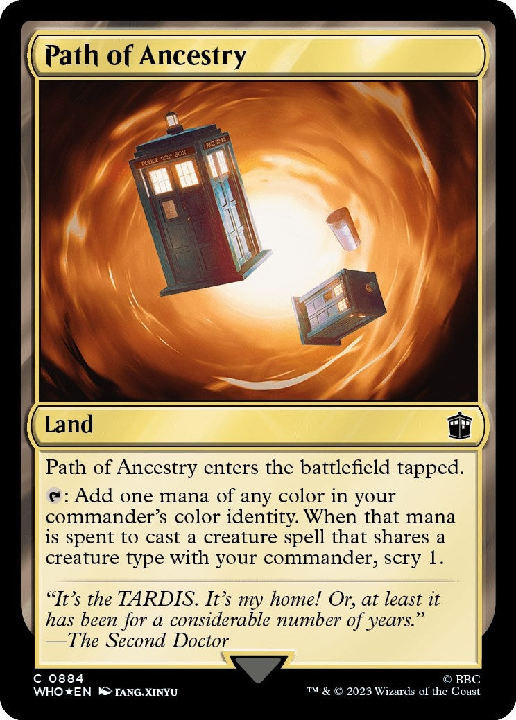 Image for Path of Ancestry (Surge Foil) (Universes Beyond: Doctor Who) (884) - Magic: The Gathering