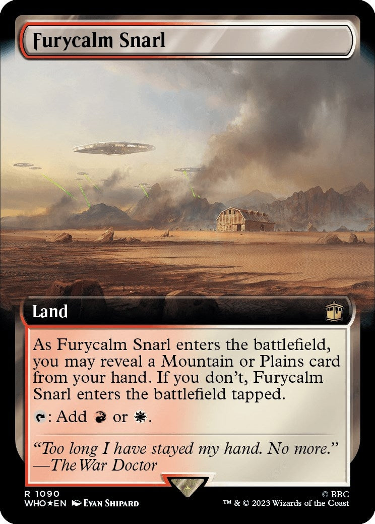 Image for Furycalm Snarl (Extended Art) (Surge Foil) (Universes Beyond: Doctor Who) (1090) - Magic: The Gathering